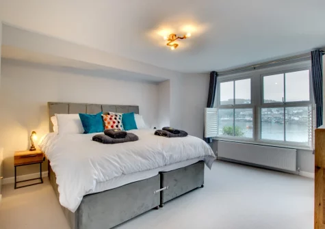 Bedroom #1 at The Lodge at Kylgenna, Fowey