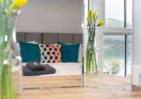 Bedroom #1 at The Lodge at Kylgenna, Fowey
