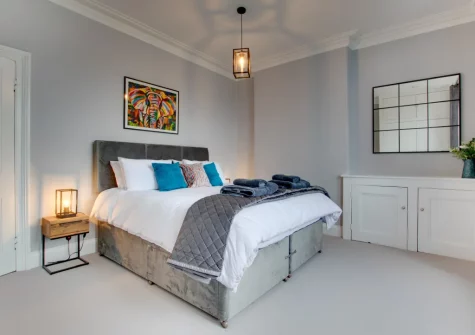 Bedroom #2 at The Lodge at Kylgenna, Fowey