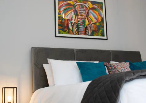 Bedroom #2 at The Lodge at Kylgenna, Fowey