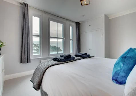 Bedroom #2 at The Lodge at Kylgenna, Fowey