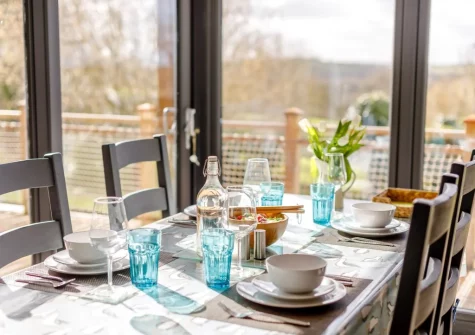 The dining area at The Lodge at The Linhay, North Tamerton