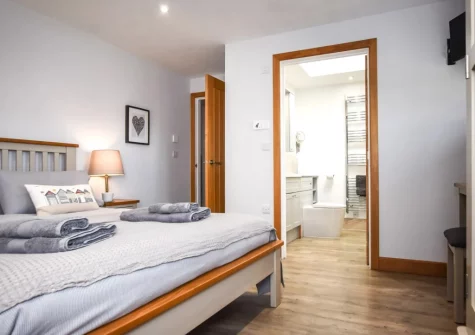 Bedroom #1 at The Lodge at The Linhay, North Tamerton