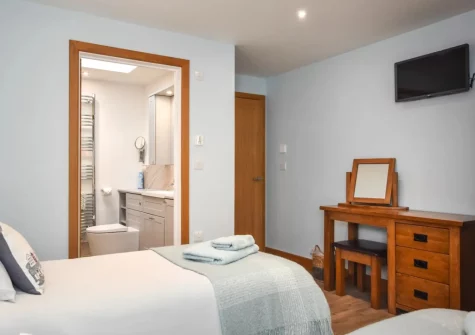 Bedroom #2 at The Lodge at The Linhay, North Tamerton
