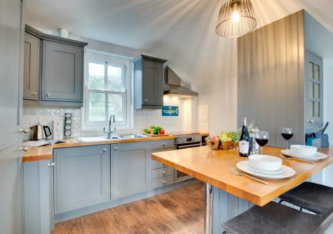 The kitchen & dining area at The Loft at Kylgenna, Fowey