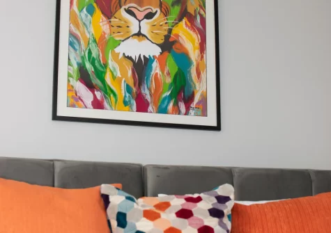 The bedroom at The Loft at Kylgenna, Fowey