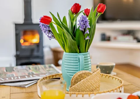 The living area at The Loft at Toms Yard, St Ives