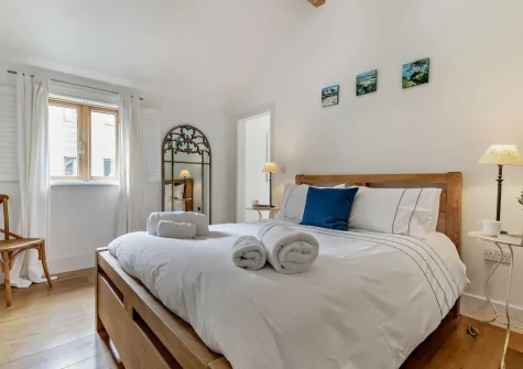 Bedroom #1 at The Loft at Toms Yard, St Ives