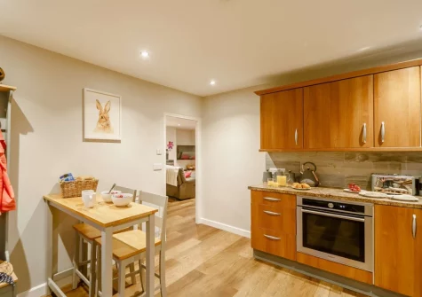 The kitchen at The Loft at Trenode, Widegates