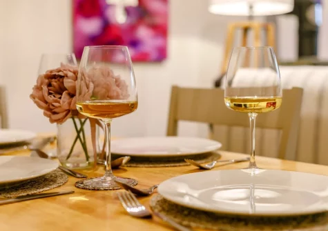 The dining area at The Loft at Trenode, Widegates