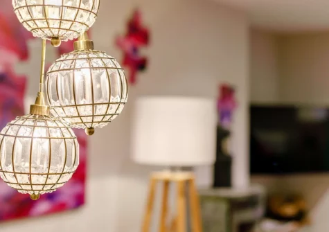 The dining area at The Loft at Trenode, Widegates