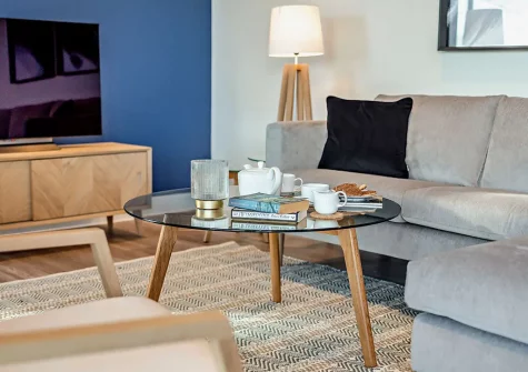 The living area at The Longstore, Padstow