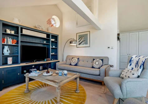 The living area at The Lookout, Crafthole