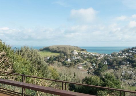 The view from the decked terrace at The Lookout, Moorings Apartments, Torquay