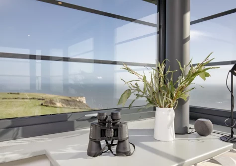 The living room at The Lookout Tower, Beer