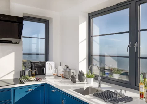 The kitchen at The Lookout Tower, Beer