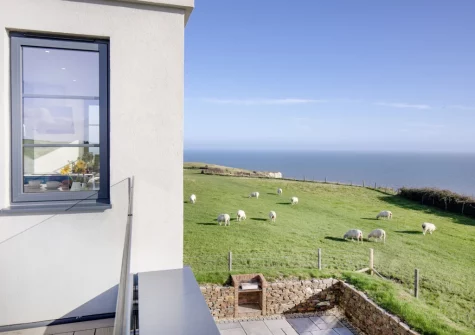 The view from the terrace & alfresco dining area at The Lookout Tower, Beer