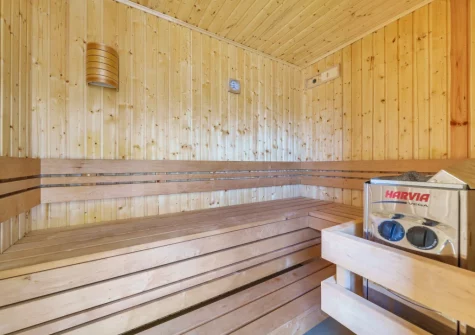 The sauna at The Lookout Tower, Beer