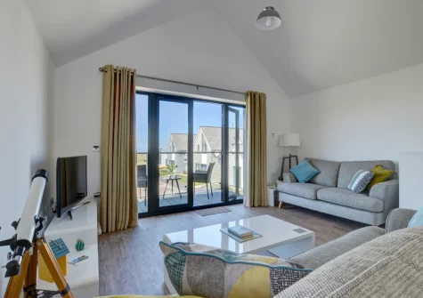 The living area at The Lookout, Westward Ho!