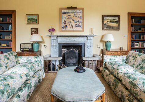 The living room at The Lost Slipper, Kestle Mill