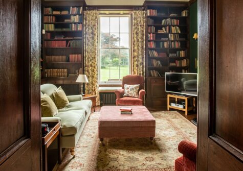 The library at The Lost Slipper, Kestle Mill