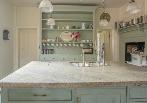 The kitchen at The Lost Slipper, Kestle Mill