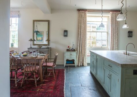 The kitchen at The Lost Slipper, Kestle Mill