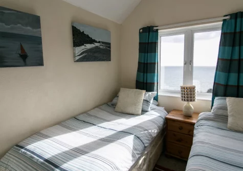 Bedroom #2 at The Magazine, Lamorna