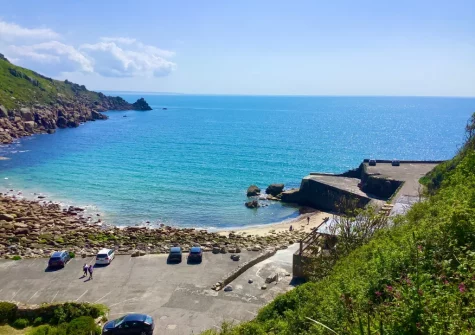 The view from the blacony at The Magazine, Lamorna