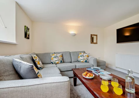 The living room at The Martyn Rooms, Morwenstow