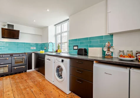 The kitchen at The Martyn Rooms, Morwenstow