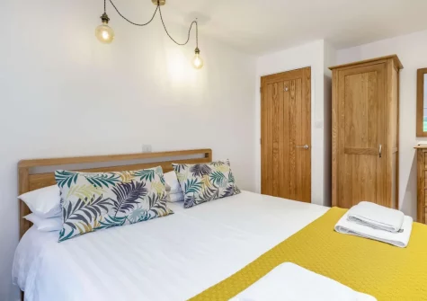 Bedroom #1 at The Milking Shed, Bittadon