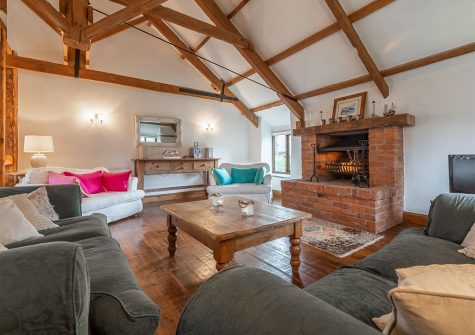 The living area at The Millhouse, Roserrow, Polzeath