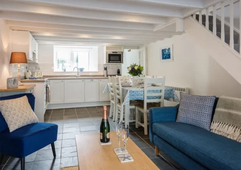The living area at The Mizzen, Port Isaac