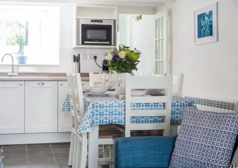 The dining area at The Mizzen, Port Isaac