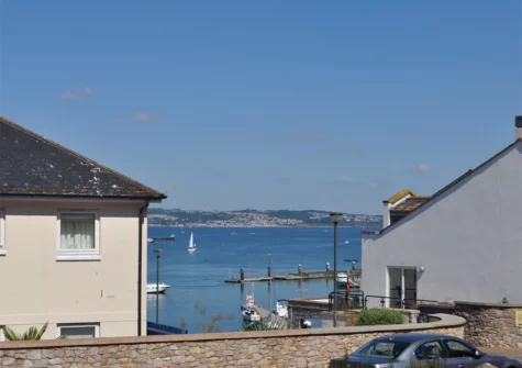 The view from The Moorings Apartment, Brixham