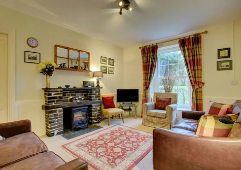 The living room at The Mount, Crugmeer