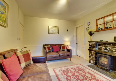 The living room at The Mount, Crugmeer