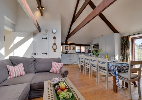 The dining area at The Mowhay, St Minver