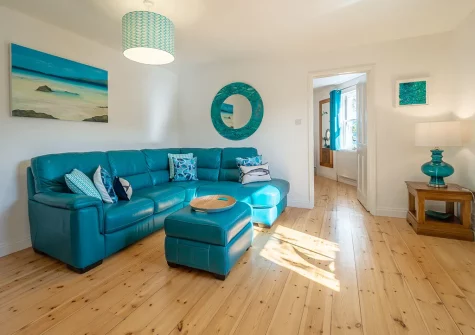The living room at The Nook, Malpas