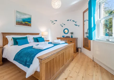 The bedroom at The Nook, Malpas