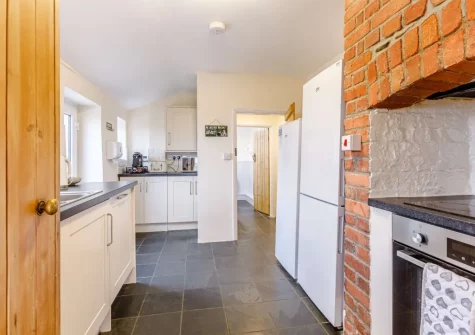 The kitchen at The Nook, Northcott Mouth