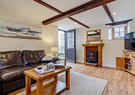 The living room at The Nuthatch, Higher Clovelly