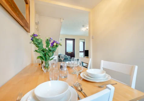 The dining area at The Nutshell, Padstow