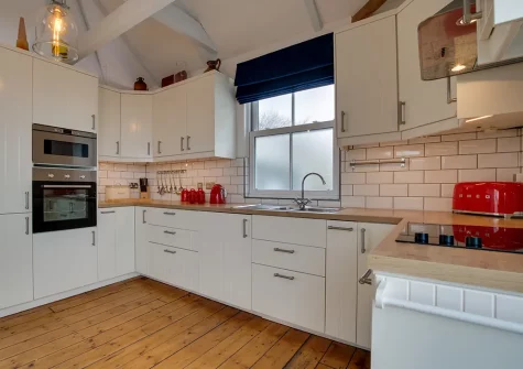The kitchen at The Old Bakery Flat, St Ives