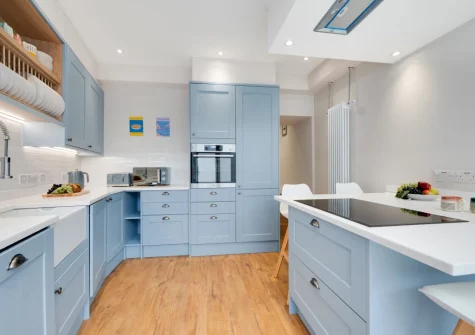 The kitchen at The Old Bakery, Newlyn