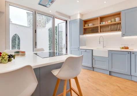 The kitchen at The Old Bakery, Newlyn