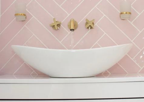 The shower room at The Old Bakery, Newlyn