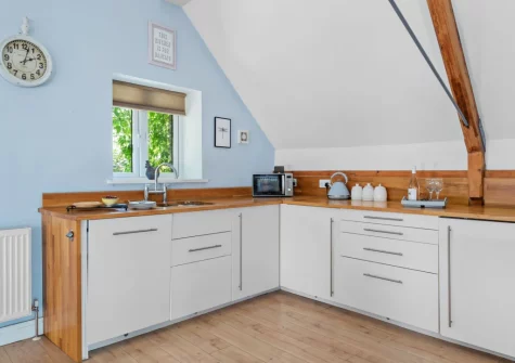 The kitchen at The Old Chapel, Brixham
