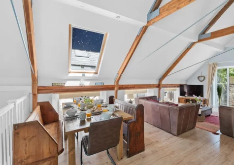 The dining area at The Old Chapel, Brixham